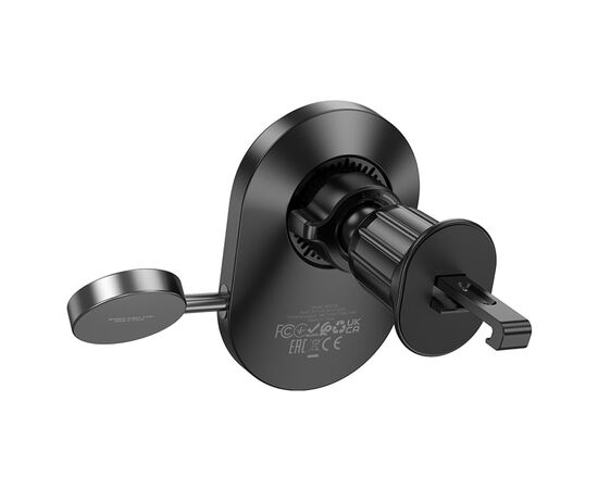  Автомобильный держатель BOROFONE BH219 Fine, магнитный с беспроводной зарядкой, 15W, на воздуховод, черный 