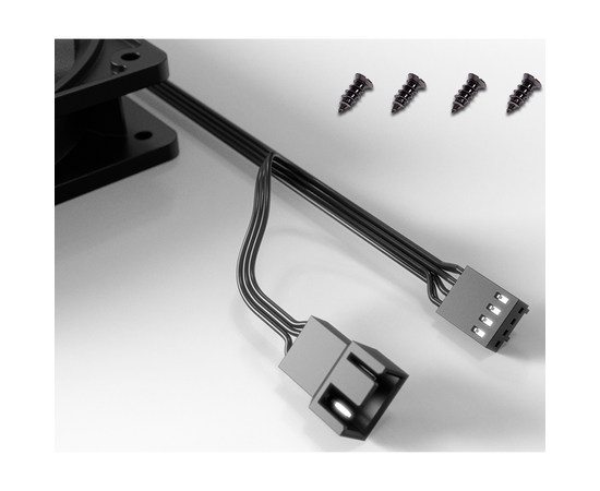  Вентилятор ID-COOLING XF-120-K 120x120x25мм (PWM, Low Noise, резиновые углы, 700-1800об/мин, черный) BOX 