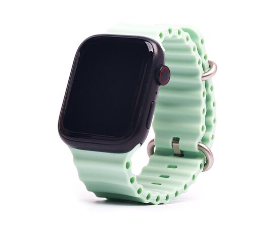  Силиконовый браслет  Ocean Band для Apple Watch 42/44/45/49/  для Smart X8 Ultra, Smart GS8 Ultra / Мятный 
