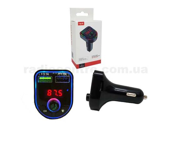  FM-трансмиттер с RGB подсветкой HAVIT HV-FM811BT Bluetooth 
