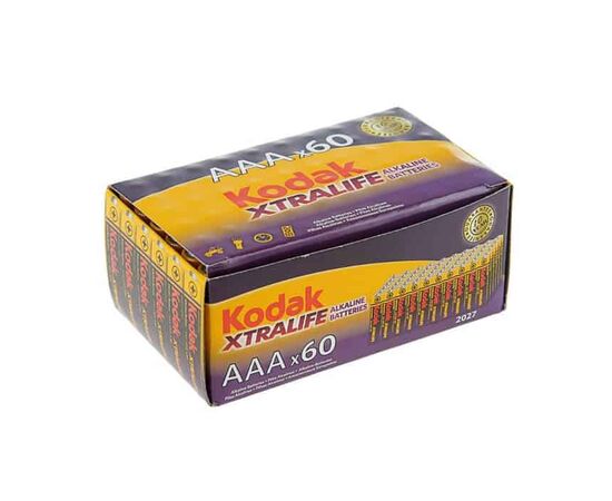  Элемент питания KODAK XTRALIFE  LR03 60 colour box   [K3A-60] (60/1200/38400) 