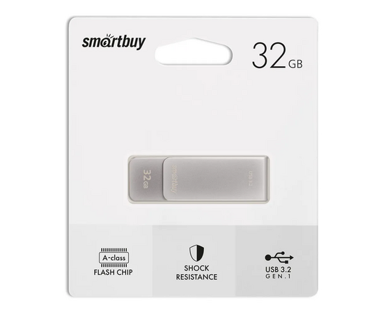  USB 3.0  32GB  Smart Buy  M1  серый металлик 