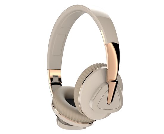  Bluetooth-наушники накладные 5.0 400mAh More choice HW33 (Beige) 