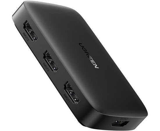  Переключатель UGREEN CM332 80125 HDMI Switcher 3 In 1 Out 4K@30HZ Grey 