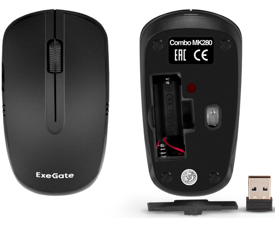  Комплект беспроводной Exegate MK280 Professional Standard Combo EX296104RUS 