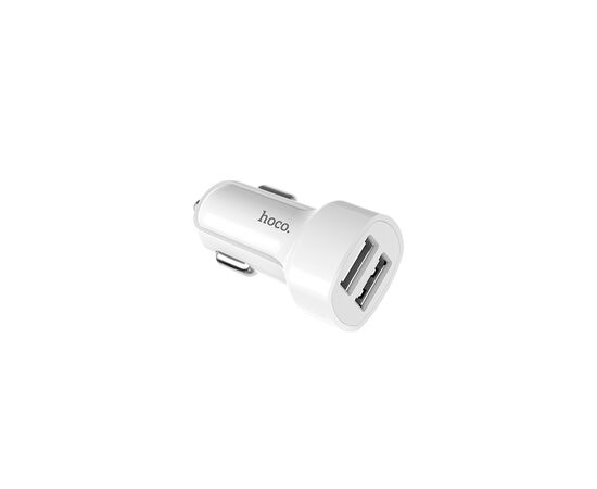  СПЕЦЦЕНА Автомобильное зарядное устройство 2USB 2.4A с кабелем Apple 8 pin Hoco Z2A (White) 