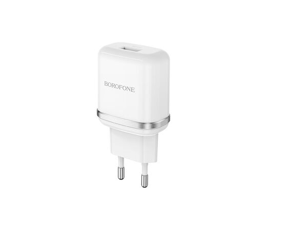  Сетевое зарядное устройство 1USB 3.0A QC3.0 быстрая зарядка Borofone BA36A (White) 