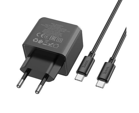  СЗУ 1Type-C 3.0A QC3.0 PD 30W быстрая зарядка для Type-C Type-C Hoco CS15A (Black) 