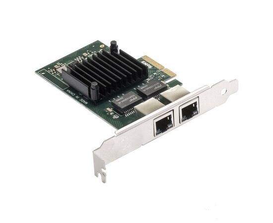  Сетевой адаптер ExeGate EXE-I350-T2V2 (EX292506RUS) PCI-E x4 v2.1/2xRJ45/10/100/1000Mbps/Chipset NHI350AM2 