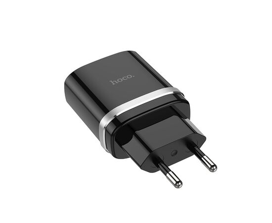  Сетевое зарядное устройство 1USB 3.0A QC3.0 быстрая зарядка Hoco C12Q (Black) 