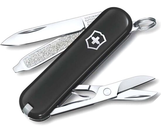  Нож перочинный Victorinox Classic Dark Illusion (0.6223.3G) 58мм 7функц. черный карт.коробка 