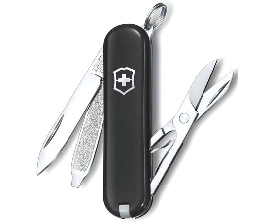  Нож перочинный Victorinox Classic Dark Illusion (0.6223.3G) 58мм 7функц. черный карт.коробка 