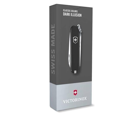  Нож перочинный Victorinox Classic Dark Illusion (0.6223.3G) 58мм 7функц. черный карт.коробка 