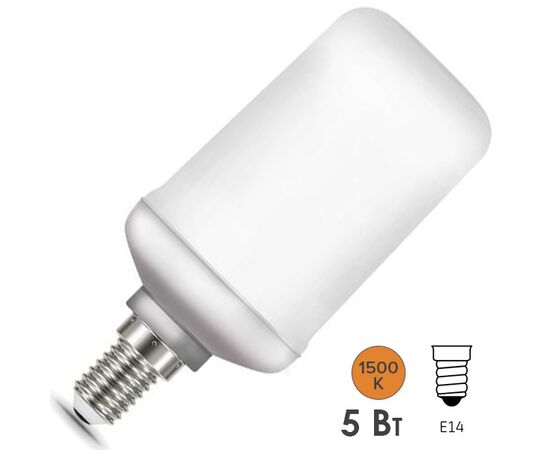  Лампа GAUSS E14 157401105 LED свеча 5Вт одна шт. 