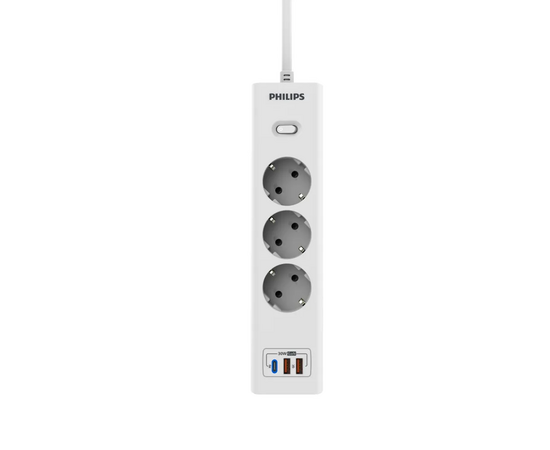  Сетевой фильтр Philips CHP8236WB/51 3м, 3 розетки белый (коробка) 