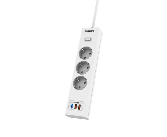  Сетевой фильтр Philips CHP8236WB/51 3м, 3 розетки белый (коробка) 