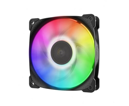 Вентилятор Geometric Future Squama 2501B (1F2501B112000) Single Pack / 120mm, 2000 RPM, 80.81 CFM, 34.2 dBA, 5V ARGB, Black 