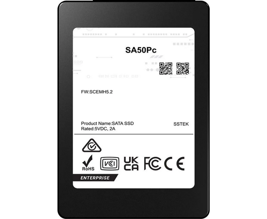  SSD PHISON SA50Pc (S1201K001T92P022T3000) 1920GB SATA 2.5" 3D TLC R530/W500MB/s (98/40 KIOPS) 1DWPD, 1 year, OEM 