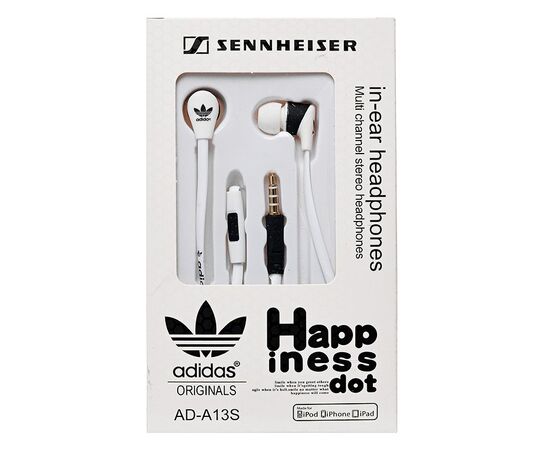  Проводные наушники с микрофоном внутриканальные [ORG] AD-A13s Jack 3,5 (white) (52810) 