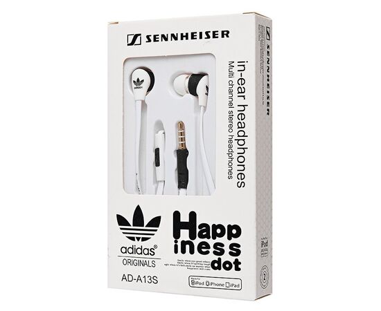  Проводные наушники с микрофоном внутриканальные [ORG] AD-A13s Jack 3,5 (white) (52810) 