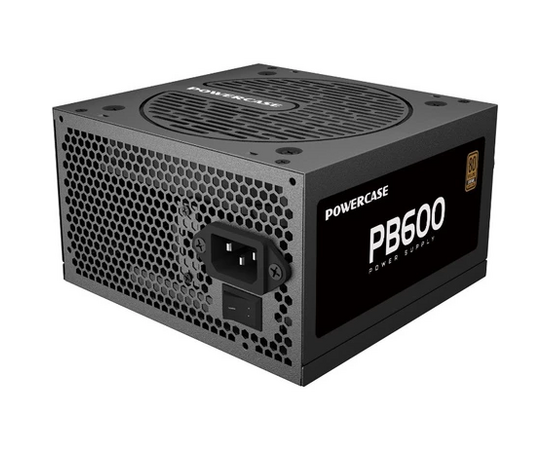  Блок питания Powercase PB600 (PS-600B-DC) (80 Plus Bronze, ATX 2.31, 600W, APFC, DC-DC, 120mm Fan) 