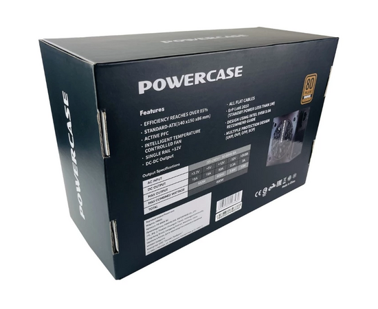  Блок питания Powercase PB600 (PS-600B-DC) (80 Plus Bronze, ATX 2.31, 600W, APFC, DC-DC, 120mm Fan) 