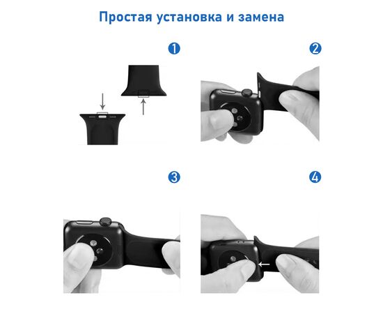  Ремешок силиконовый Great Case Sport для Apple Watch 42/44/45/49 мм, 235мм, на кнопке, бордовый (52) 
