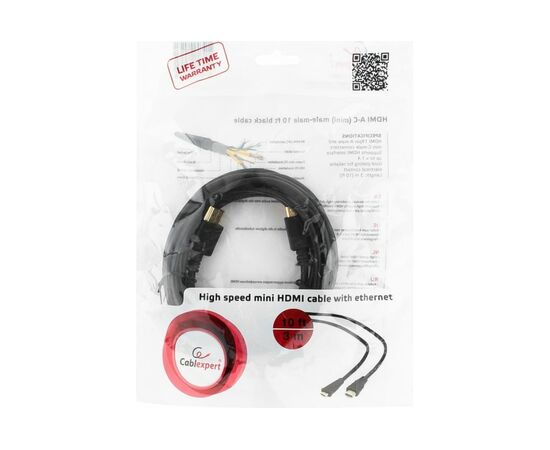  Кабель Gembird/Cablexpert CC-HDMI4C-10 HDMI-miniHDMI v1.4 19M/19M 3D Ethernet 3.0м черный 