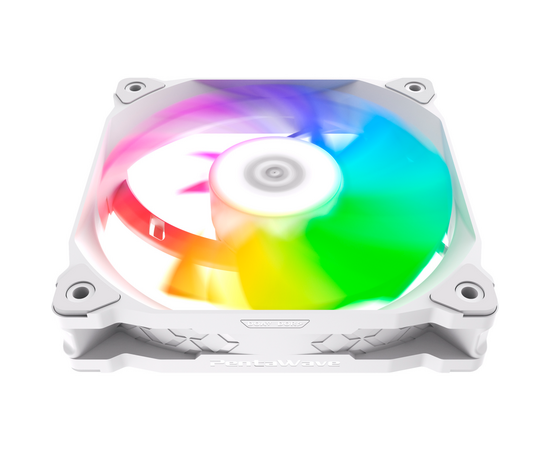  Вентилятор PentaWave PF-K12WA PWM / ARGB / 120mm 4 pin Magnetic FDB 500-1850rpm 83CFM 29.7dBA/ White 