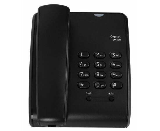  Телефон проводной Gigaset DA180 черный (S30054-S6535-S301) 