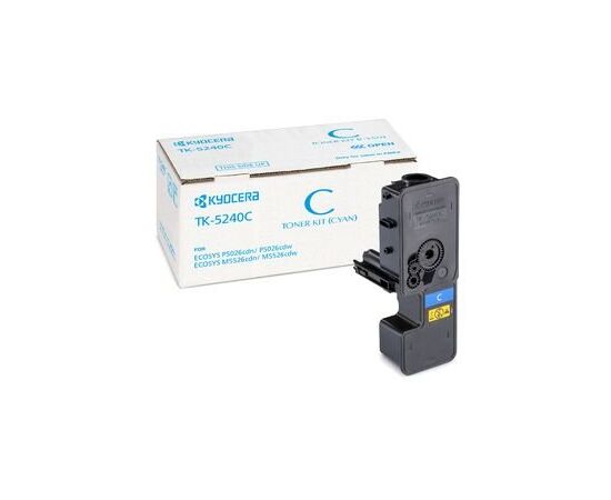  Тонер-картридж Kyocera 1T02R7CNL0 TK-5240C 3 000 стр. Cyan для P5026cdn/cdw, M5526cdn/cdw 