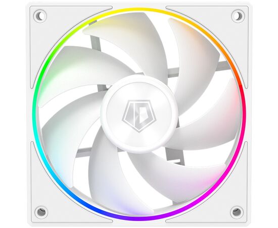  Вентилятор ID-COOLING AF-127-ARGB-W Trio (3 in 1) 120x120x27мм (PWM, резиновые углы, белый, 500-2000об/мин) BOX 