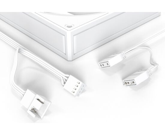  Вентилятор ID-COOLING AF-127-ARGB-W Trio (3 in 1) 120x120x27мм (PWM, резиновые углы, белый, 500-2000об/мин) BOX 