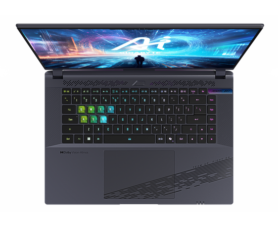  Ноутбук GIGABYTE Aorus 16X (9KG-43KZC54SD) Core i7-13650HX/16Gb/SSD1Tb/RTX4060 8Gb/16.0"/IPS/WQXGA/Dos/gray 