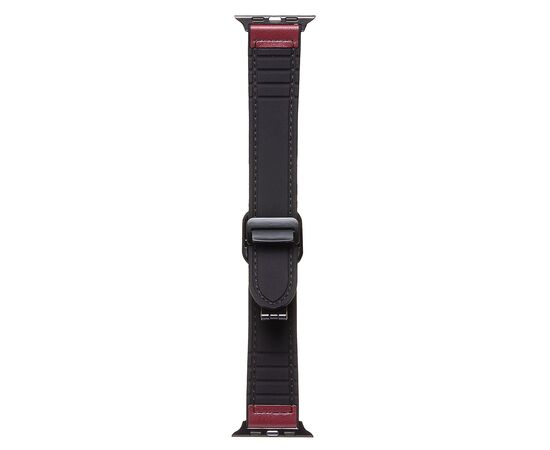  Ремешок - ApW38 Square buckle Apple Watch 42/44/45/49мм экокожа (wine red) (230519) 