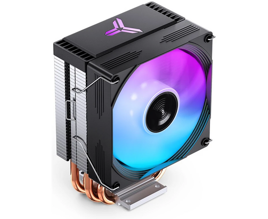  Кулер JONSBO CR-1300 Evo Black LGA1700/1200/115X/AM5/AM4 (TDP 160W, PWM, 90mm Dynamic Multi-Color LED Fan, 4 тепловые трубки, 4-pin) Retail 