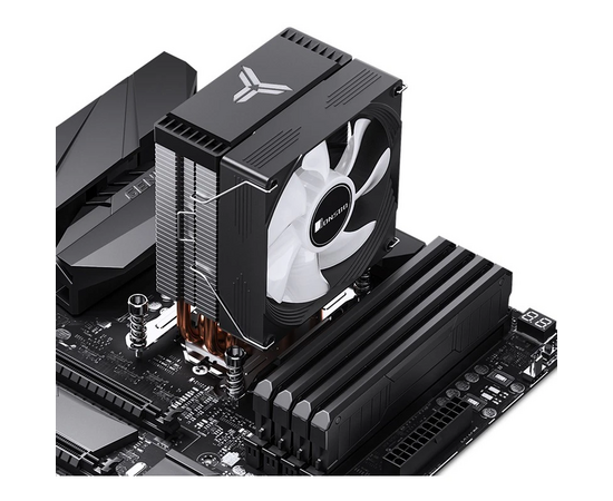  Кулер JONSBO CR-1300 Evo Black LGA1700/1200/115X/AM5/AM4 (TDP 160W, PWM, 90mm Dynamic Multi-Color LED Fan, 4 тепловые трубки, 4-pin) Retail 