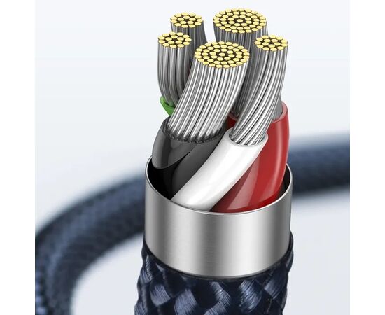  Дата-кабель Baseus Explorer (CATS000101) Auto Power-Off Fast Charging Type-C to IP 20W 2m Black 