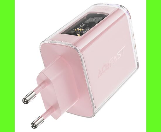  СЗУ ACEFAST A45 Exploration series PD65W GaN (2*USB-C+USB-A) charger (EU) (Cherry blossom) 