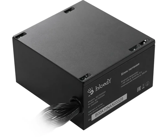  Блок питания BLOODY BD-PS500W, 500Вт, 120мм, черный, retail 