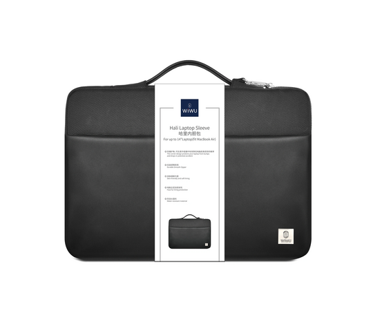  Сумка для ноутбука WiWU Hali Laptop Sleeve 14" (Black) 
