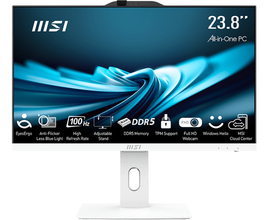  Моноблок MSI Pro AP242P 14M (9S6-AE0622-826) 23.8"(1920x1080 (матовый) IPS)/Intel Core i5 14400(2.5Ghz)/16384Mb/512SSDGb/noDVD/Int:Intel UHD Graphics 