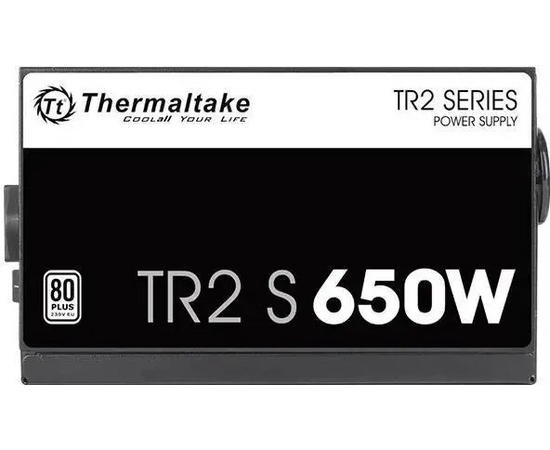  Блок питания Thermaltake TR2 S V2 80 Plus White (PS-TRS-0650NNCWEU-2) ATX 650W (20+4pin) APFC 120mm fan 5xSATA RTL 