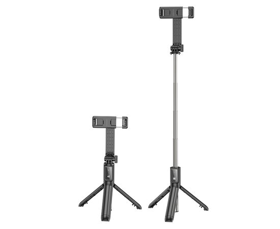  Монопод-трипод 4.5"-7.0" с пультом Borofone BY11 (Black) 