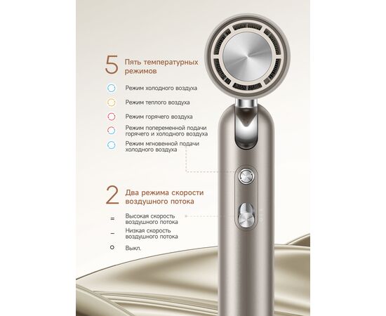  Фен DREAME Pocket High-speed AHD51 Space gray дорожный 