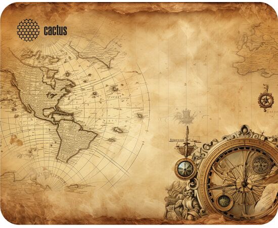  Коврик для мыши Cactus CS-MP-D10S Vintage map 250x200x3мм 