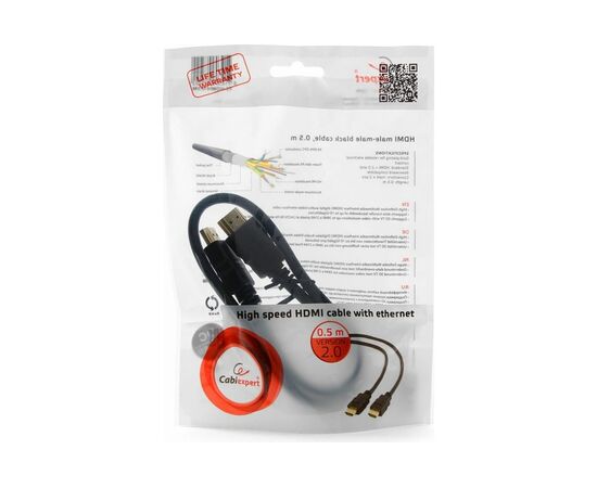  Кабель Gembird/Cablexpert CC-HDMI4-0.5M HDMI v1.4 19M/19M 0.5м черный 