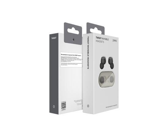 Наушники беспроводные PERO TWS07 Invisible (PTWS07B) Black 