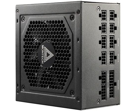  Блок питания Montech Century 850W / ATX 2.43, APFC, 80 Plus Gold, Full Bridge LLC, DC-DC, Japan caps, 120mm fan, full modular 