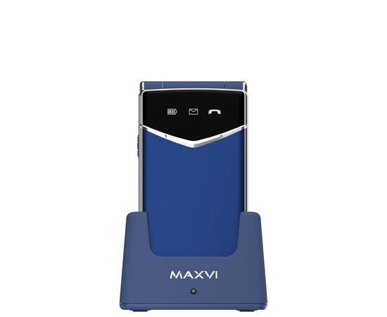  Мобильный телефон MAXVI E11ds Blue-Silver 